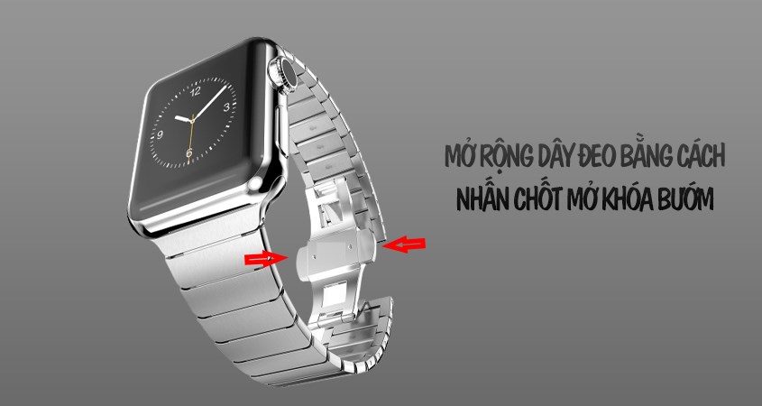  Nhấn chốt mở khóa bướm