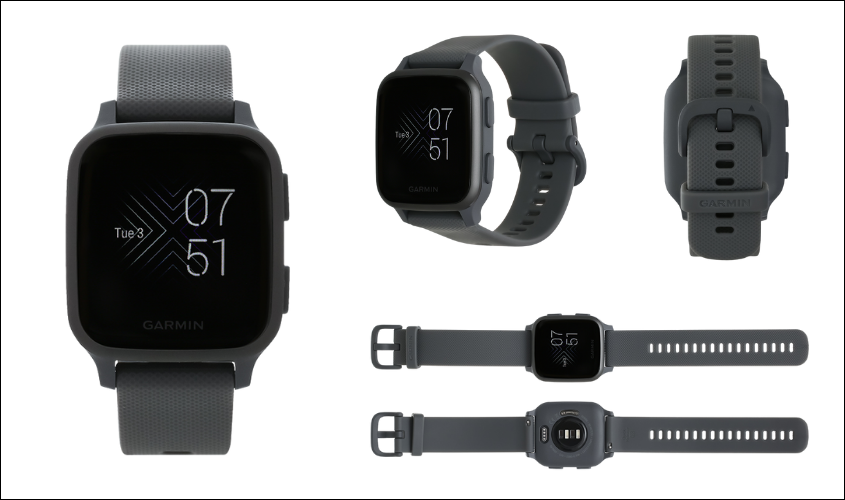Garmin Venu SQ gray silicone band smart watch