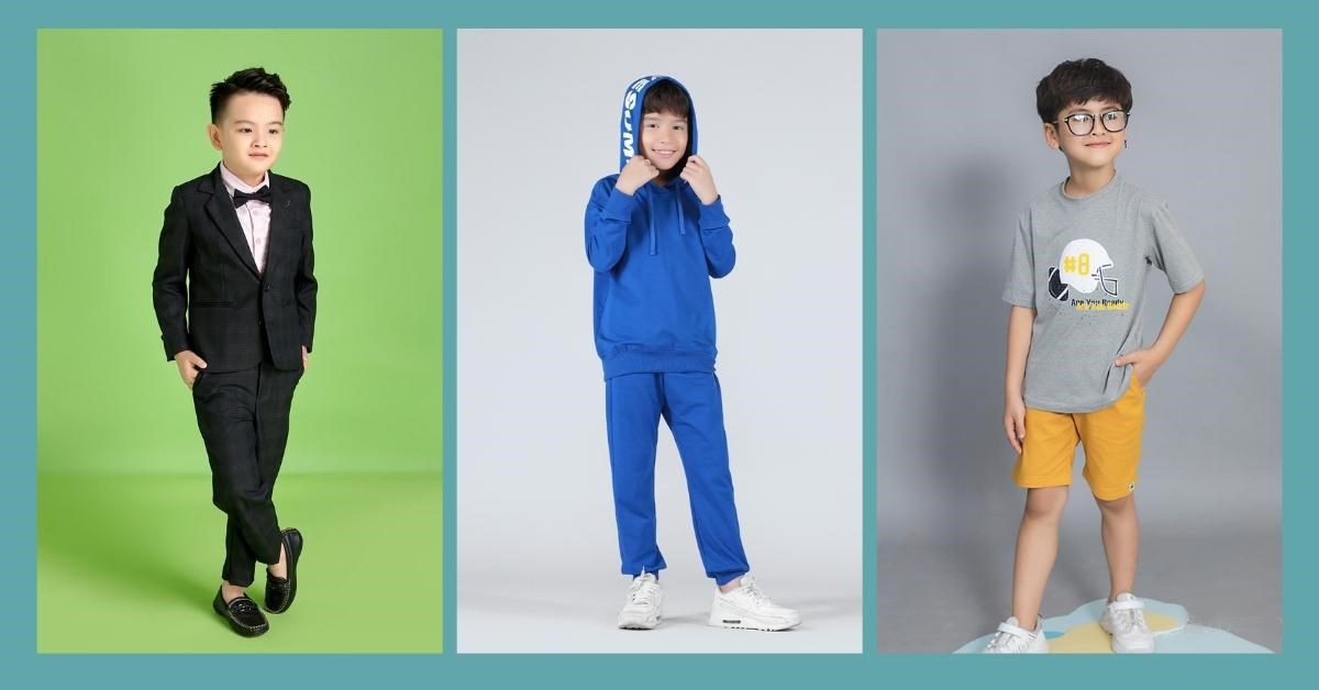 Cách chọn quần áo cho bé trai 10 tuổi dễ dàng, đáng yêu