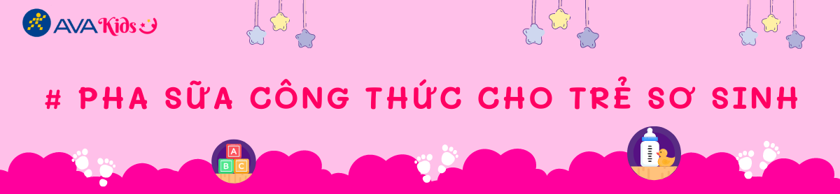 Pha sữa công thức cho trẻ sơ sinh