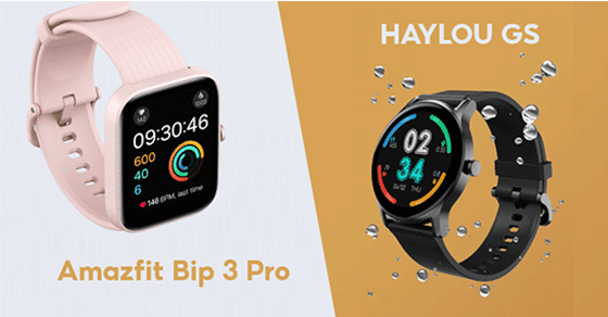 So sánh HAYLOU GS 44.4mm và Amazfit Bip 3 Pro - Cùng mức giá nên chọn