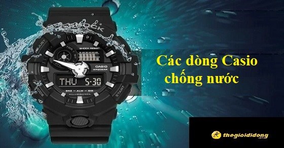 Đồng hồ Casio có chống nước không? Các chỉ số, dòng Casio chống nước