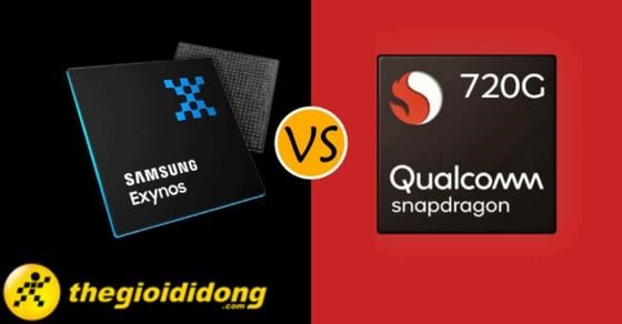 So sánh chip Exynos 9611 và Snapdragon 720G chi tiết về thông số