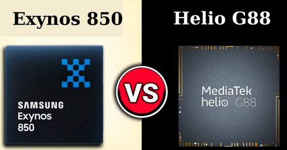 So sánh chip Exynos 850 và MediaTek Helio G88 chi tiết về thông số