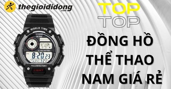 15 TOP đồng hồ thể thao nam giá rẻ dưới 3 triệu, siêu hot hiện nay