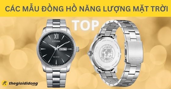TOP 6 các mẫu đồng hồ năng lượng mặt trời dành cho nam cực kì ấn tượng