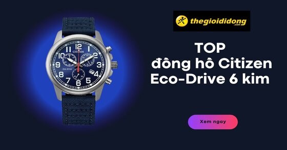 TOP 8 đồng hồ Citizen Eco-Drive 6 kim, siêu độc đáo trên thị trường