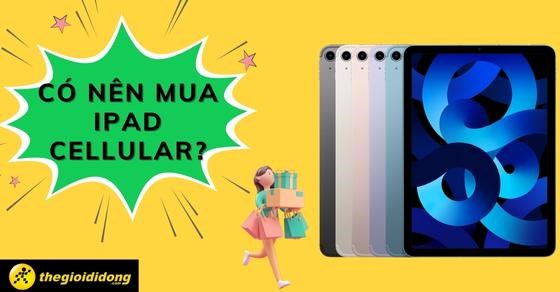Có nên mua iPad Cellular? Kinh nghiệm chọn mua iPad bạn phải nhớ kỹ