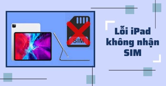 Lỗi iPad không nhận SIM và cách khắc phục hiệu quả