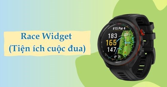 Khám phá Race Widget (tiện ích cuộc đua) trên đồng hồ Garmin