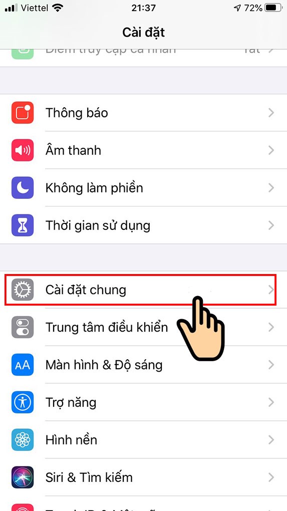 Chọn C&agrave;i đặt chung