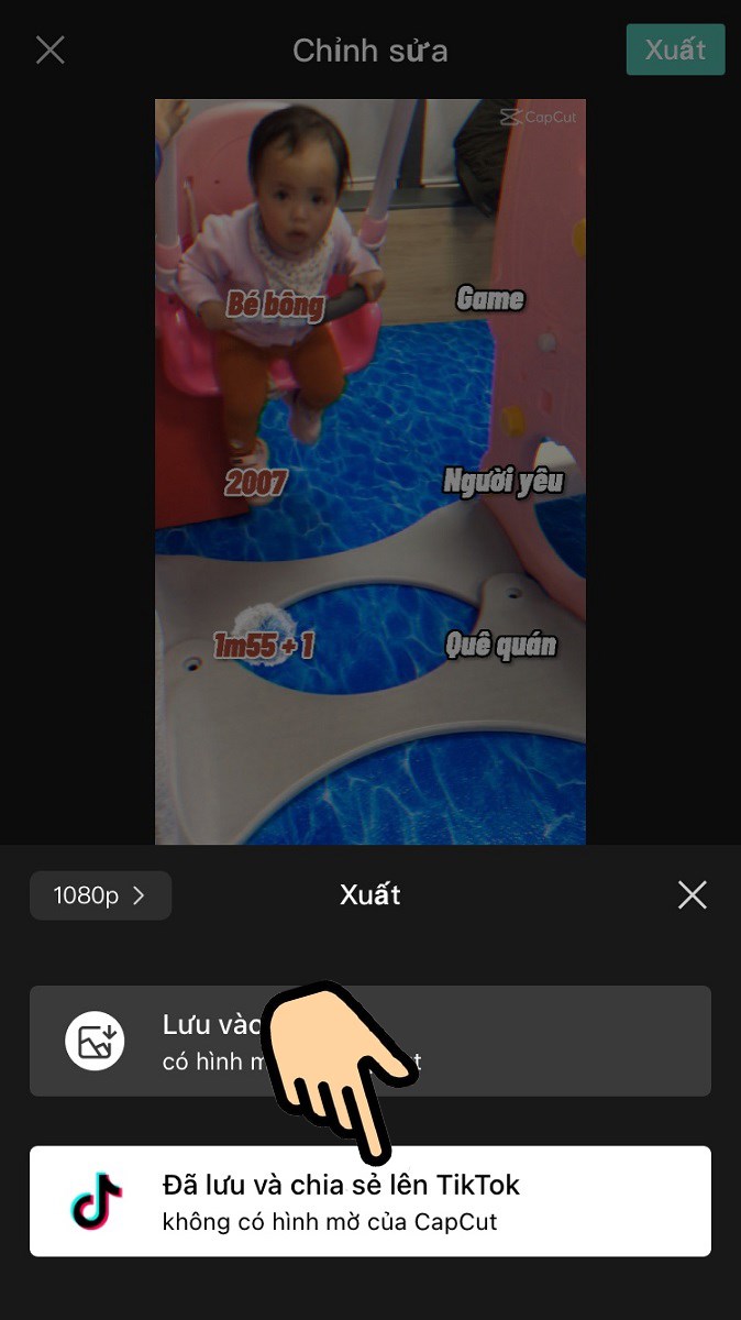 Bấm Đã lưu và chia sẻ lên TokTok để chia sẻ với mọi người Bấm Đã lưu và chia sẻ lên TokTok để chia sẻ với mọi người
