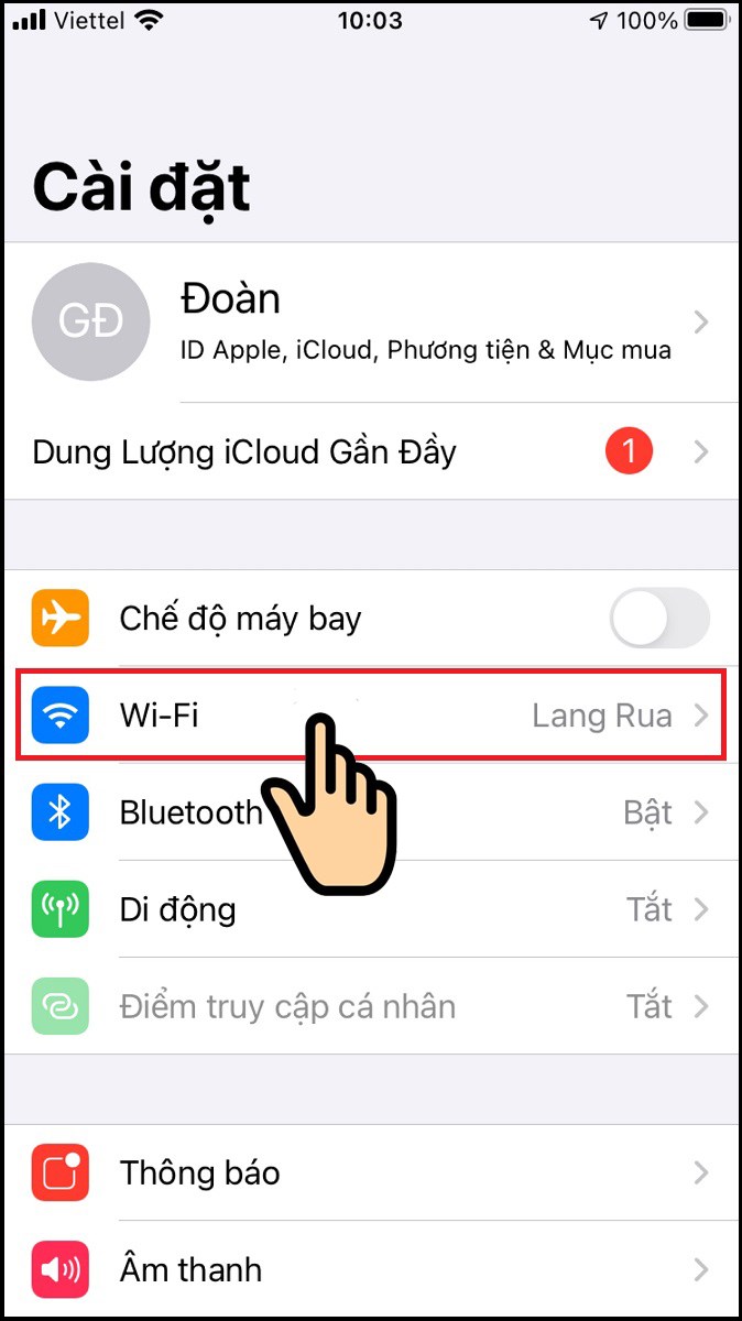 Chọn Wi-Fi Chọn Wi-Fi