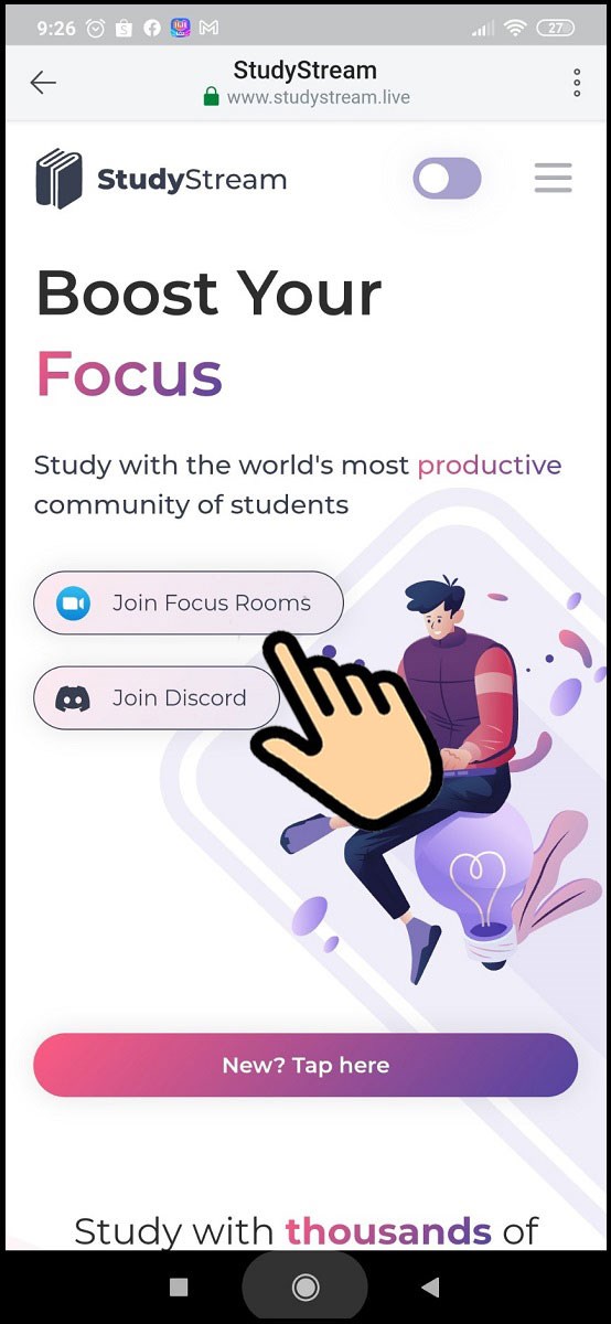 Chọn Join Focus Rooms