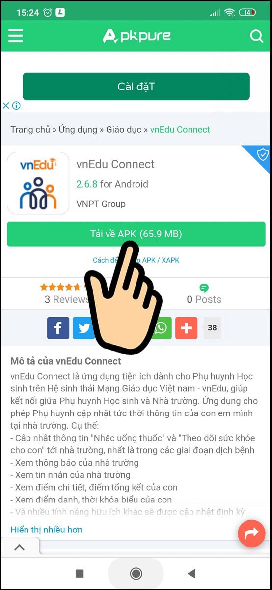 Chọn Tải APK (65.9 MB)