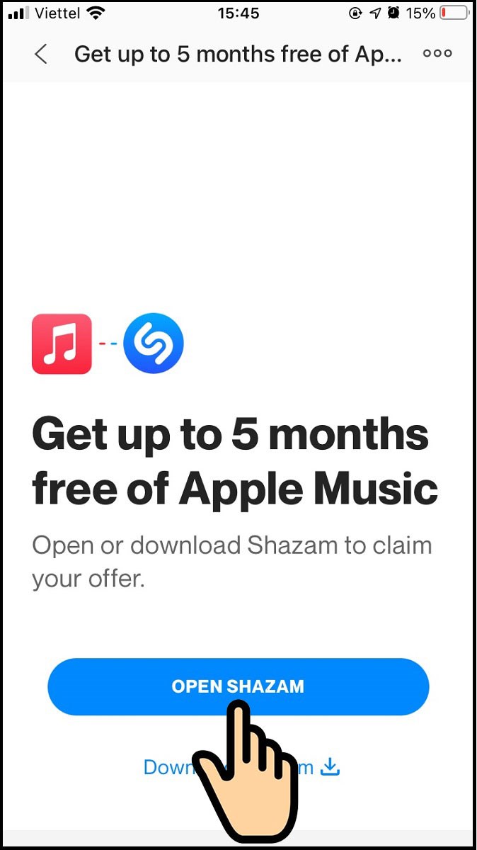 Cách Đăng Ký Nhận 5 Tháng Gói Apple Music Miễn Phí Từ Shazam