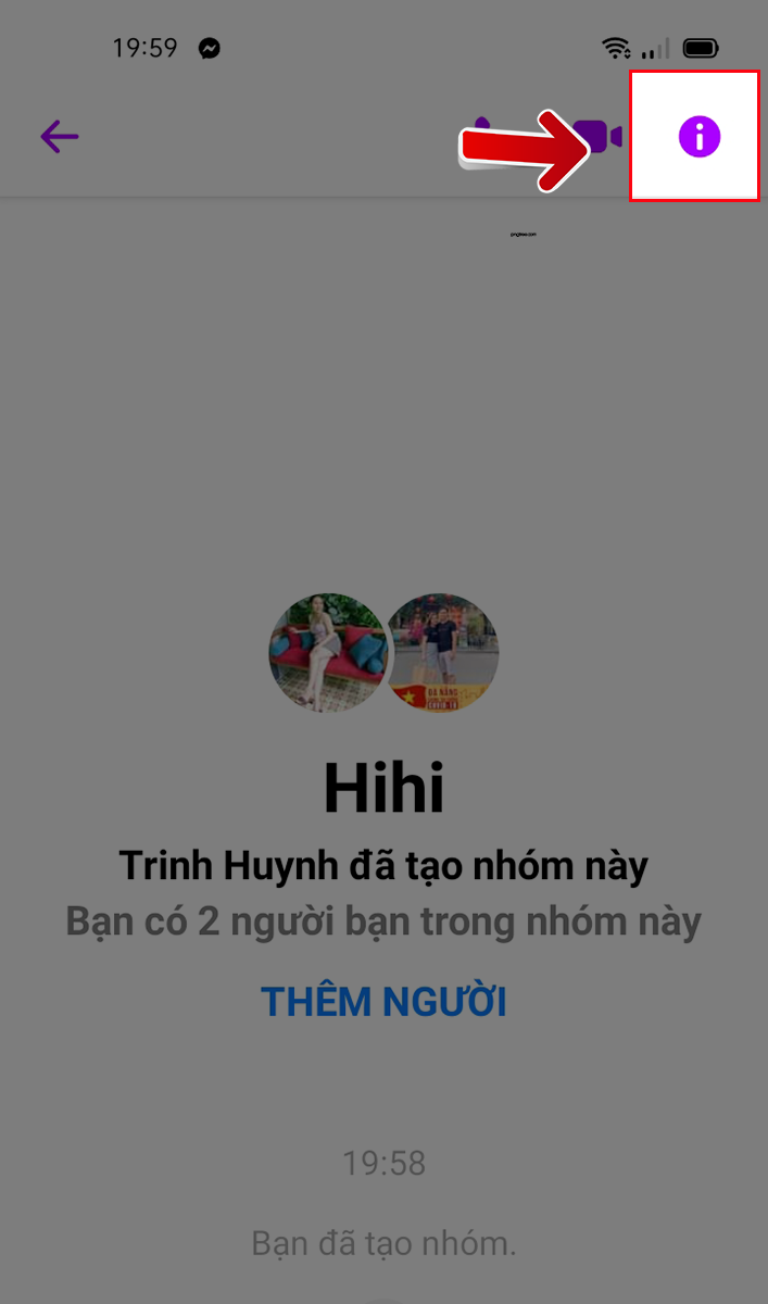 Chọn v&agrave;o biểu tượng chữ i