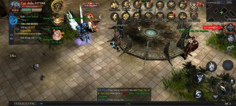 Chọn biểu tượng 4 c&aacute;nh