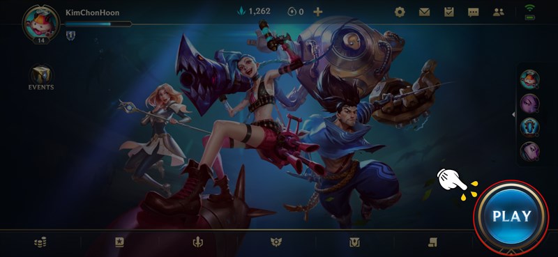 Nhấn Play trong game Liên Minh Tốc Chiến Nhấn Play trong game Liên Minh Tốc Chiến
