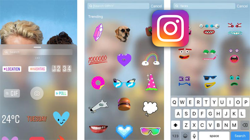 Cách chèn ảnh GIF vào story trên Instagram