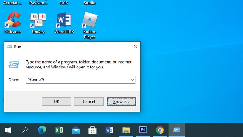 Sử dụng hộp thoại Run Sử dụng hộp thoại Run