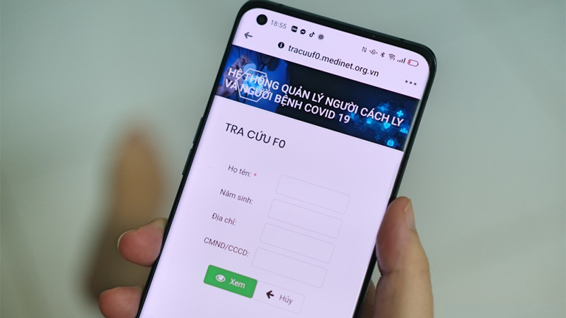 Cách tra cứu thông tin F0 đang điều trị COVID-19 tại TP.HCM Cách tra cứu thông tin F0 đang điều trị COVID-19 tại TP.HCM