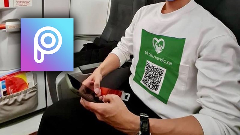 C&aacute;ch gh&eacute;p ảnh đ&atilde; ti&ecirc;m 2 mũi vắc-xin Covid-19 l&ecirc;n &aacute;o với PicsArt