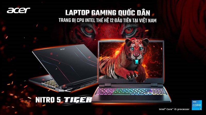 Acer ra mắt laptop gaming Nitro 5 Tiger