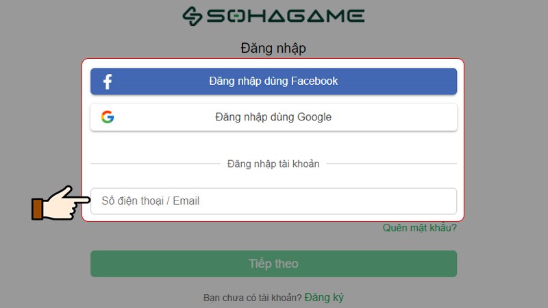 Đăng nhập tài khoản game Đăng nhập tài khoản game