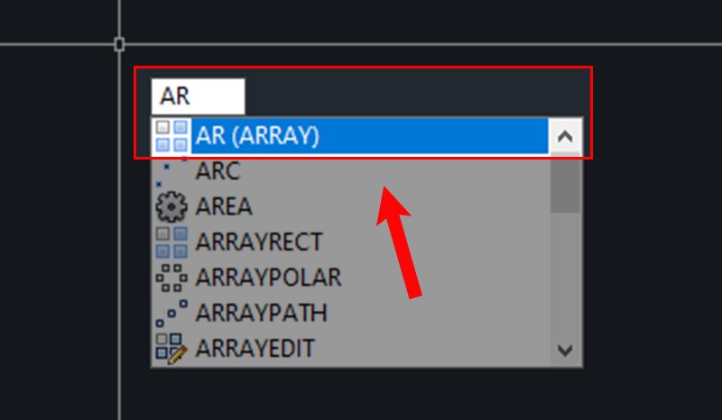 Cách tạo lệnh Array trong CAD