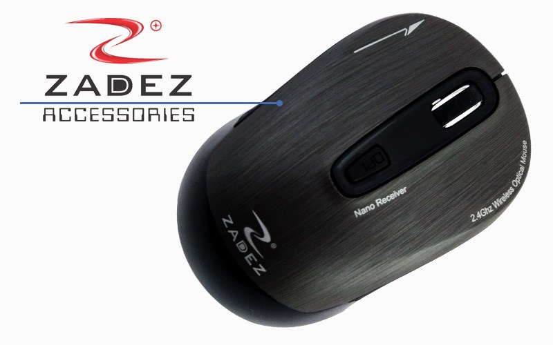 Chuột kh&ocirc;ng d&acirc;y ZADEZ M325 Tuxedo Black