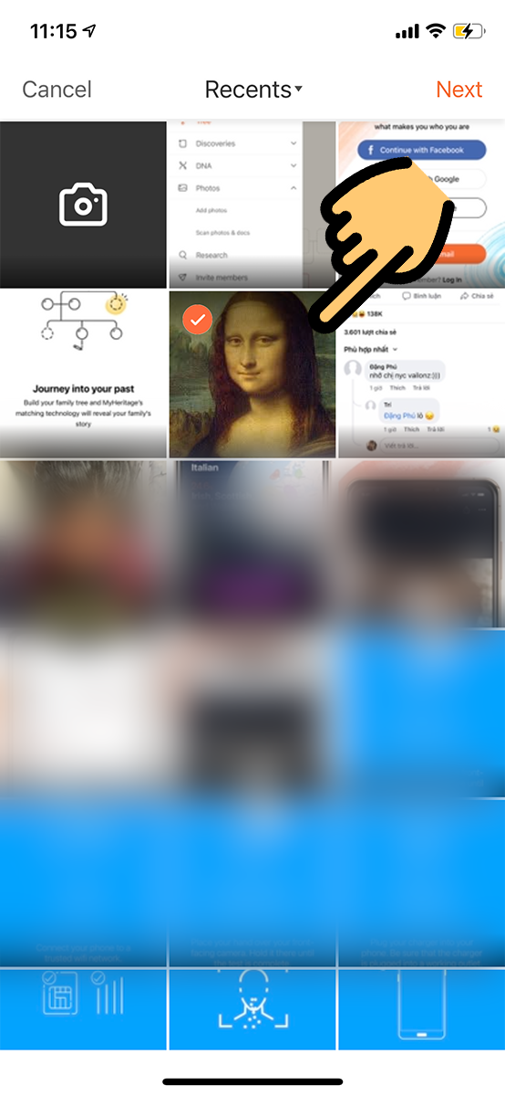  Chọn tấm ảnh bạn muốn tạo hiệu ứng chuyển động khu&ocirc;n mặt