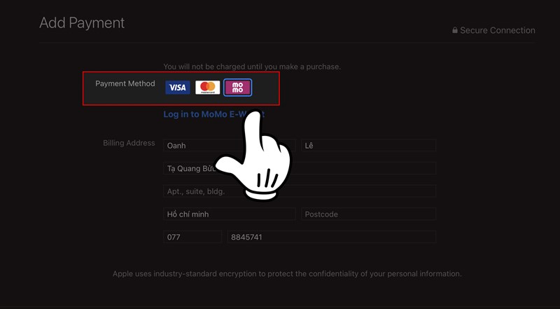 Ba h&igrave;nh thức thanh to&aacute;n của Apple