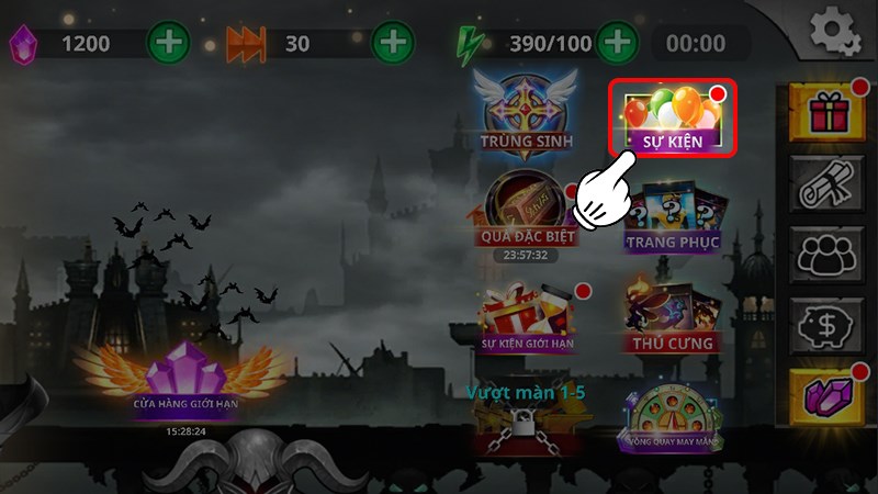 Chọn Sự kiện Chọn Sự kiện