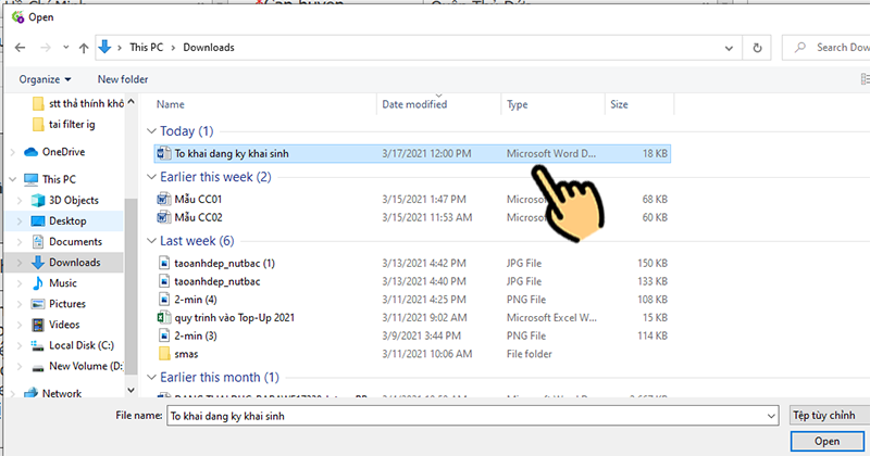 To khai dang ky khai sinh 