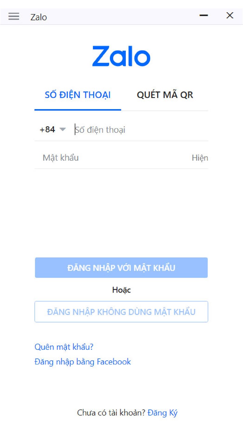 Đăng nhập Zalo tr&ecirc;n điện thoại