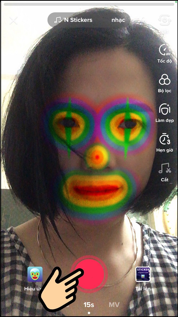 Nhấn n&uacute;t quay để bắt đầu