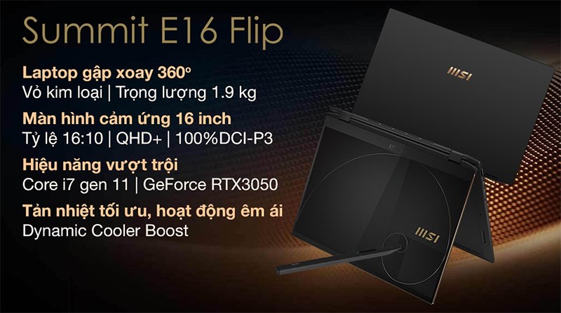 MSI Summit E16 Flip A11UCT i7 MSI Summit E16 Flip A11UCT i7