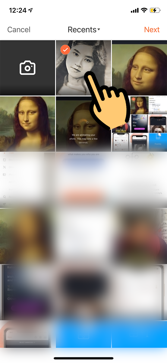 Chọn tấm ảnh bạn muốn phục chế