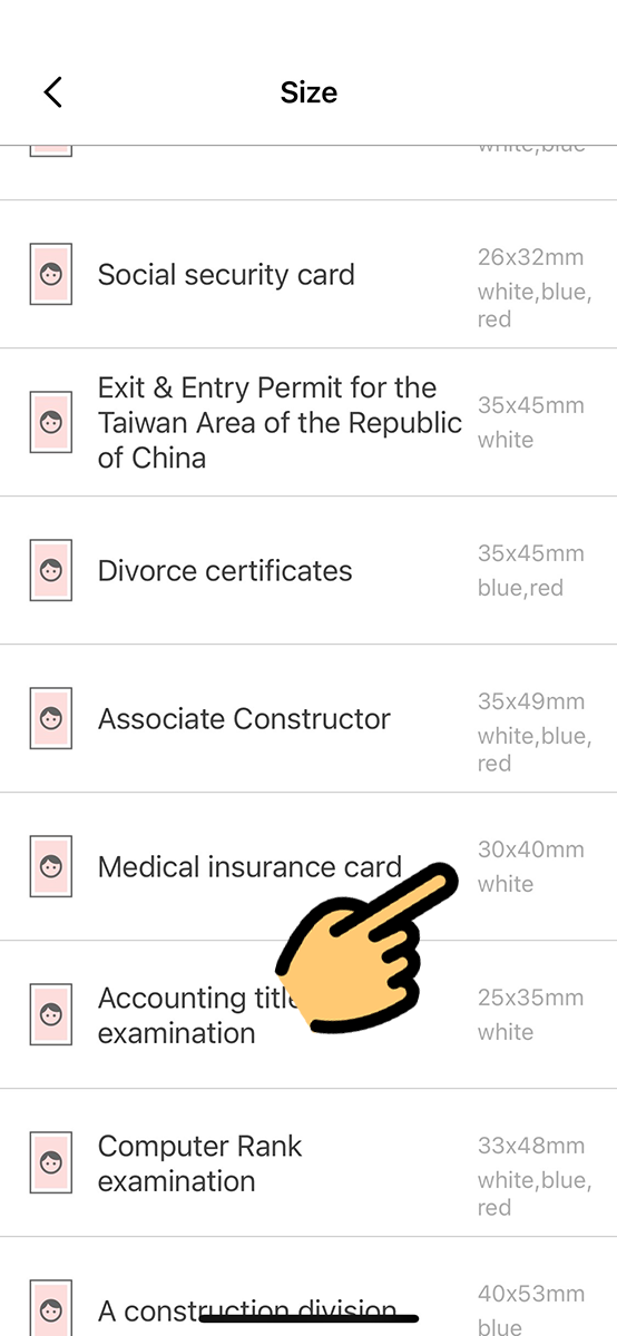 Chọn k&iacute;ch thước ảnh