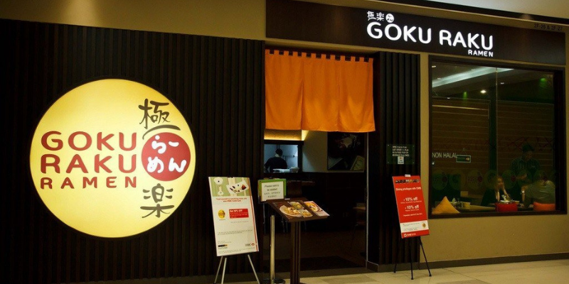 Không gian nhà hàng Goku Raku Ramen