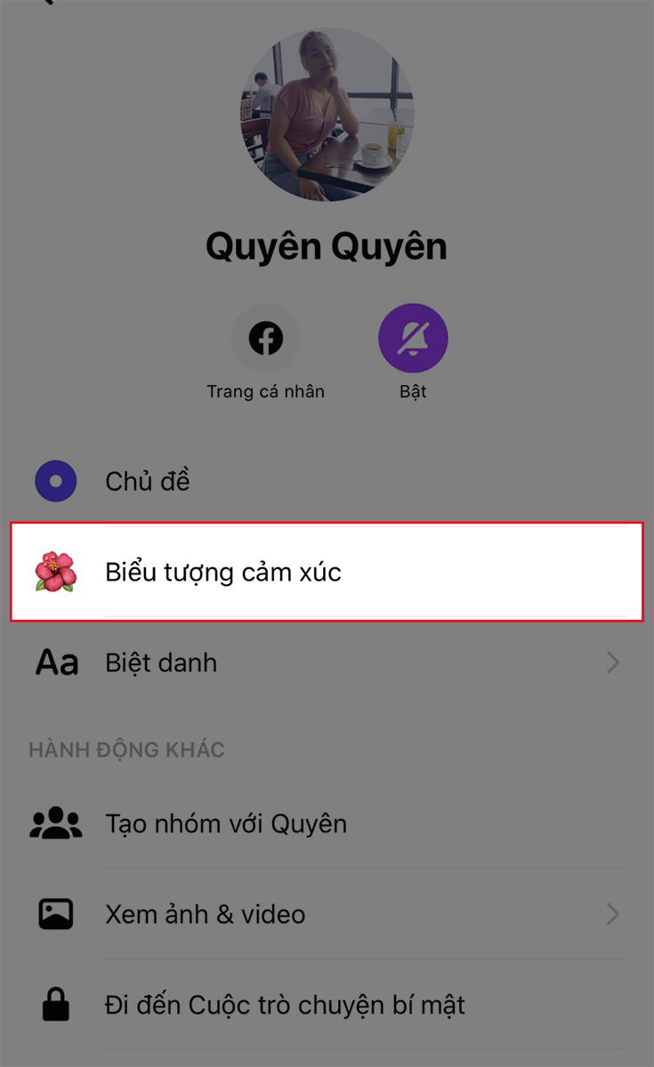 Chọn Biểu tượng cảm xúc