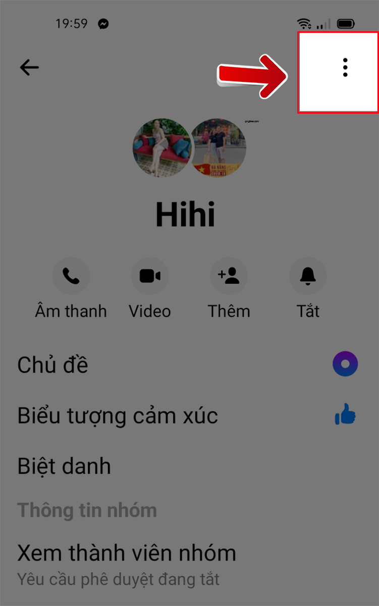 Chọn v&agrave;o dấu ba chấm