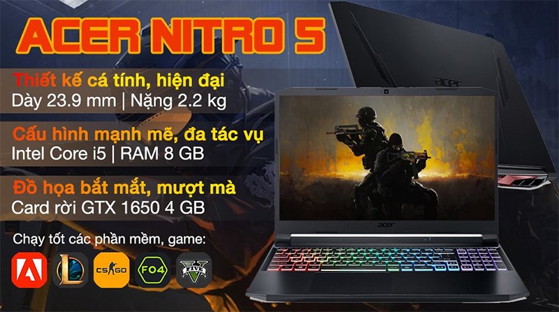 Laptop Acer Nitro 5 Gaming AN515 57 5669 i5 Laptop Acer Nitro 5 Gaming AN515 57 5669 i5