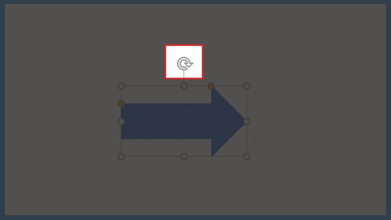 Giữ chuột tr&aacute;i v&agrave; xoay mũi t&ecirc;n m&agrave;u trắng