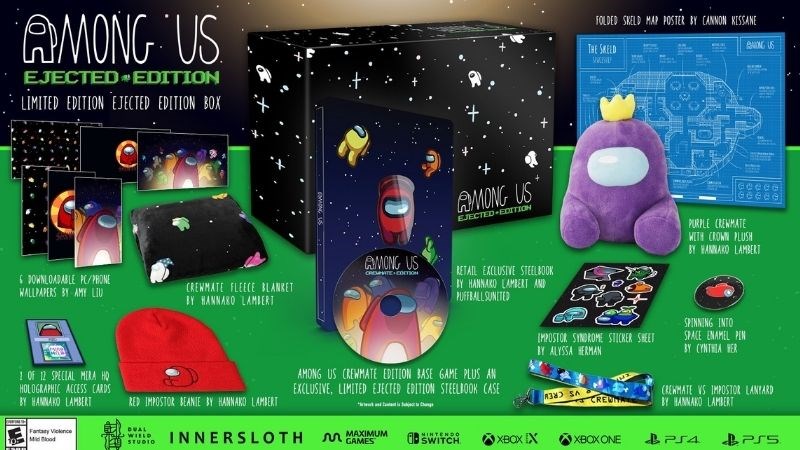 C&aacute;c sản phẩm của tựa game Among Us 