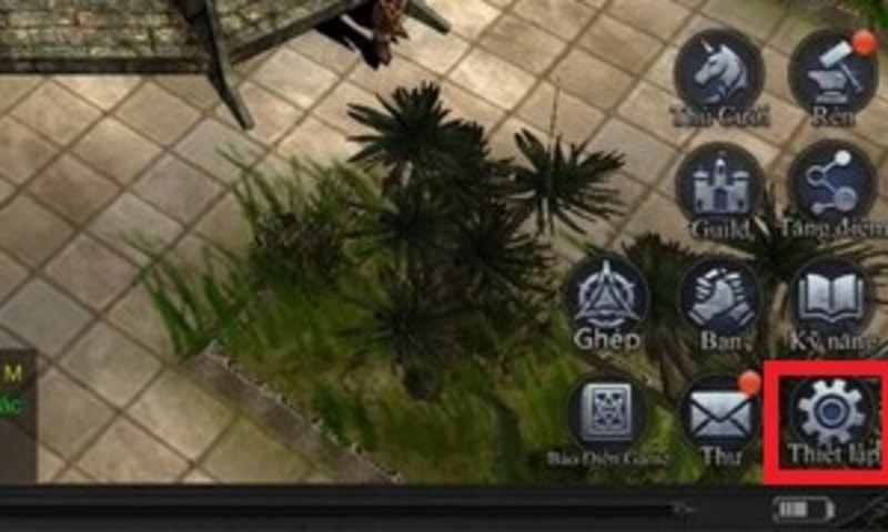 Chọn v&agrave;o &ocirc; thiết lập