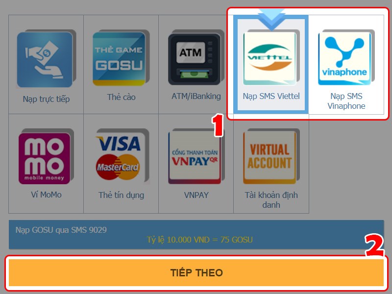 Thanh to&aacute;n bằng SMS