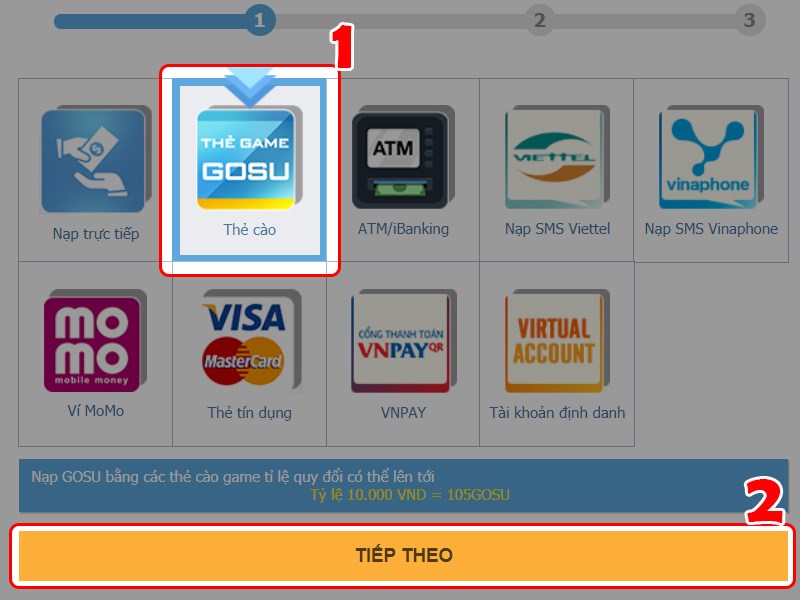 Chọn thẻ c&agrave;o