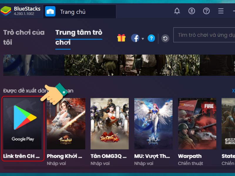 Chọn cửa hàng CH Play